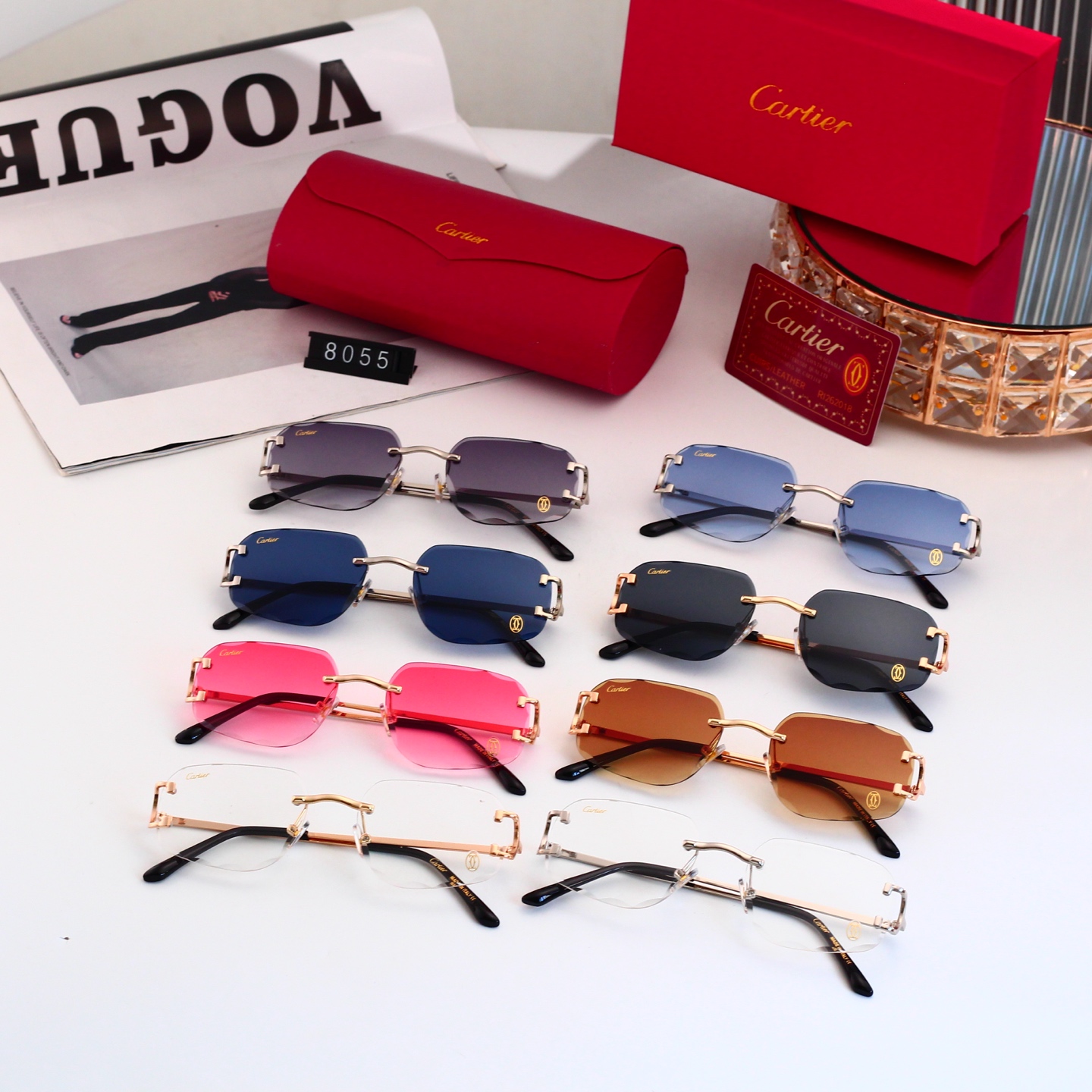 5 Colors Fashion Sunglasses 8055