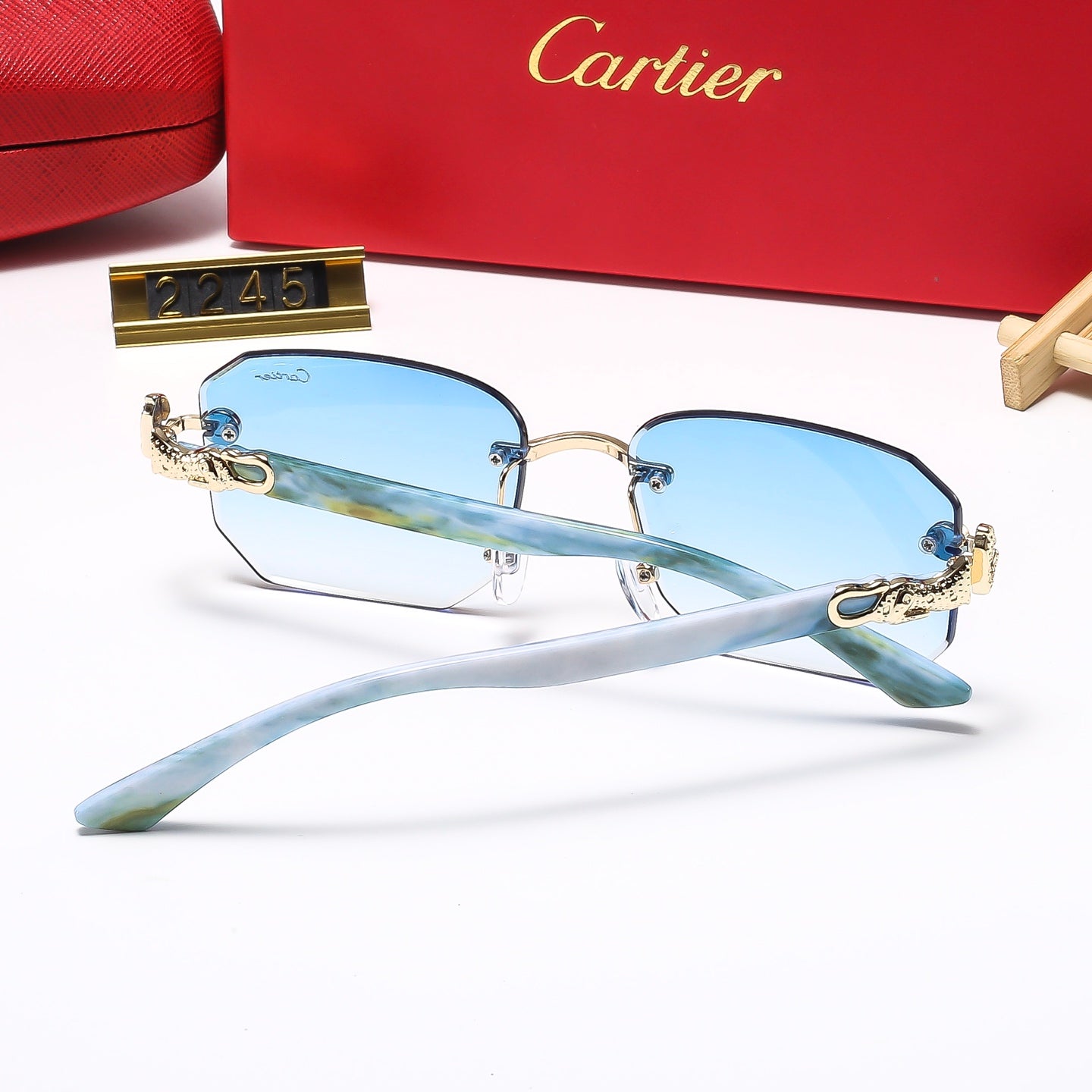 7 Colors Fashion  frameless square Sunglasses  2245