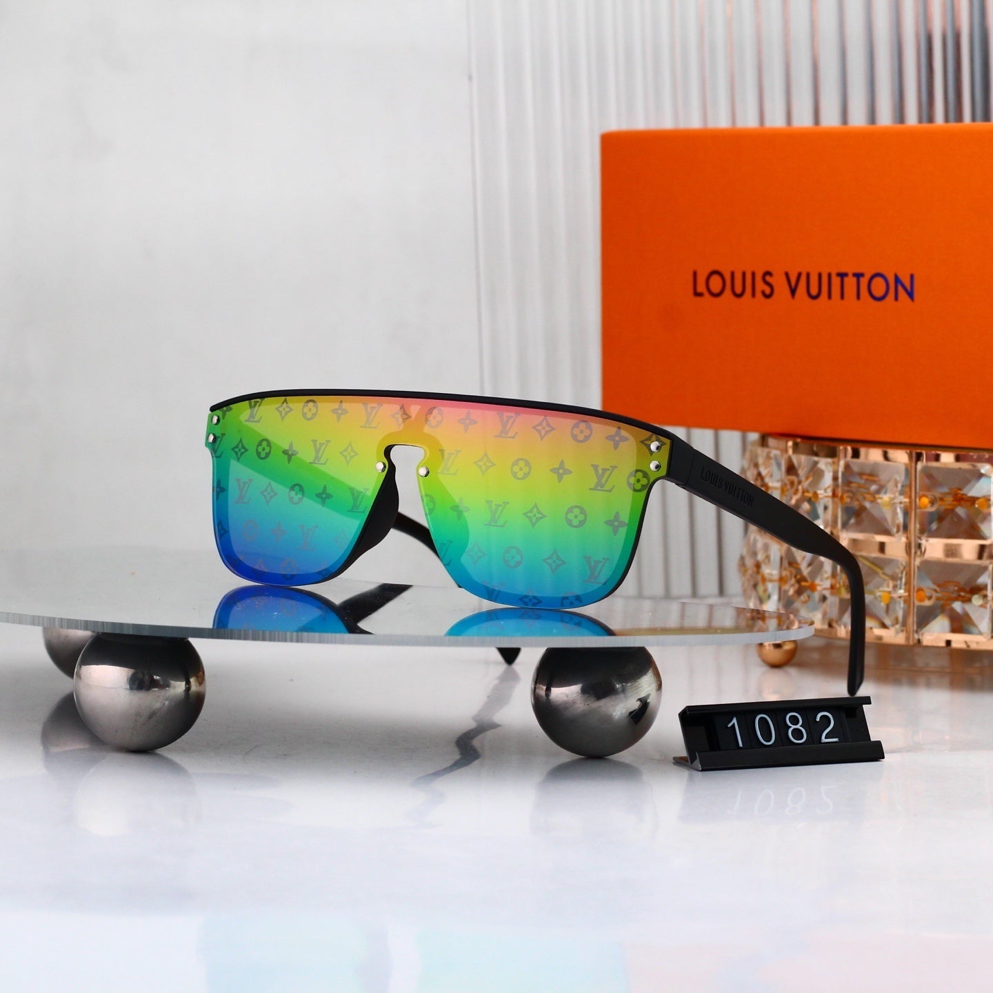 9 Colors Printed Fashion Sunglasses—1082