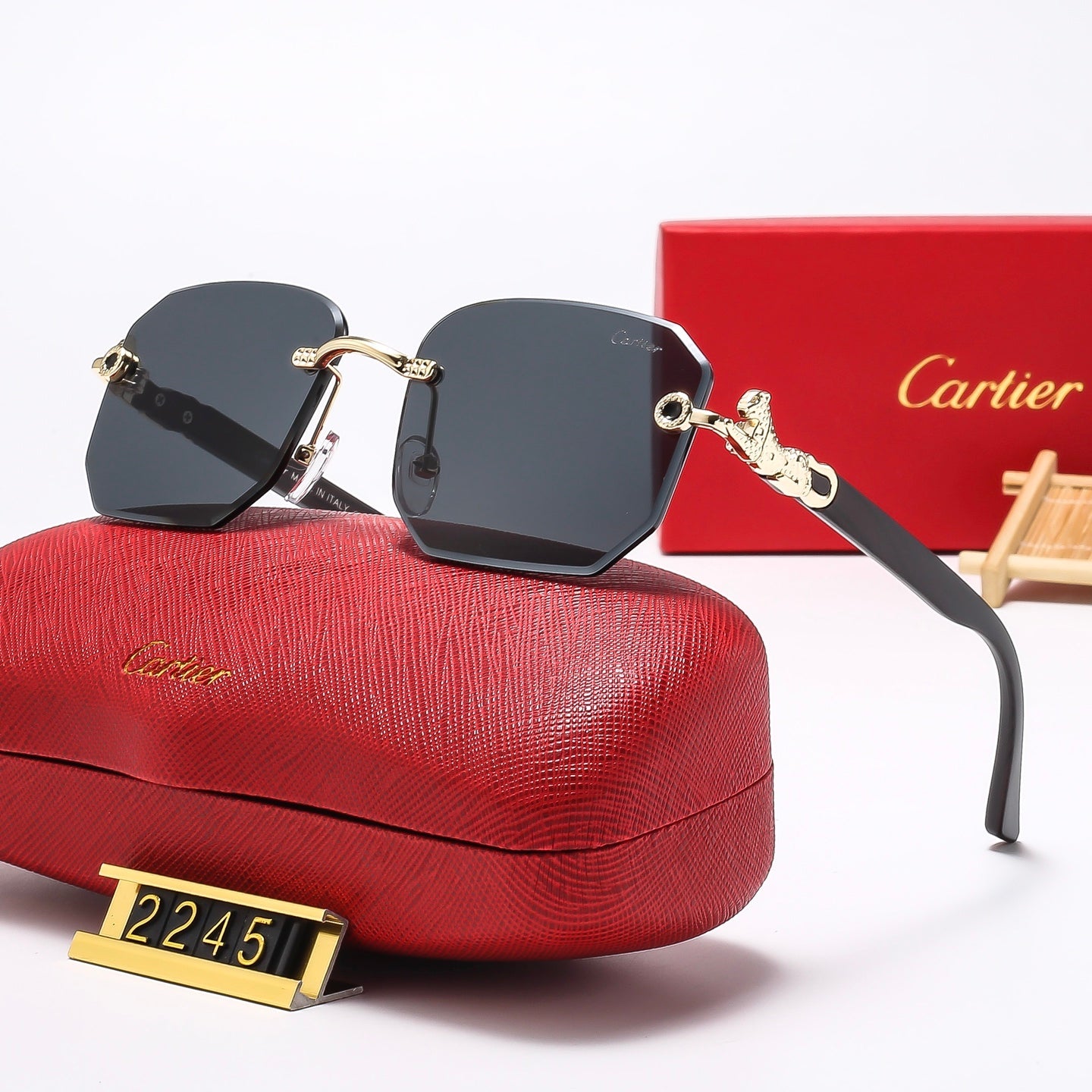 7 Colors Fashion  frameless square Sunglasses  2245