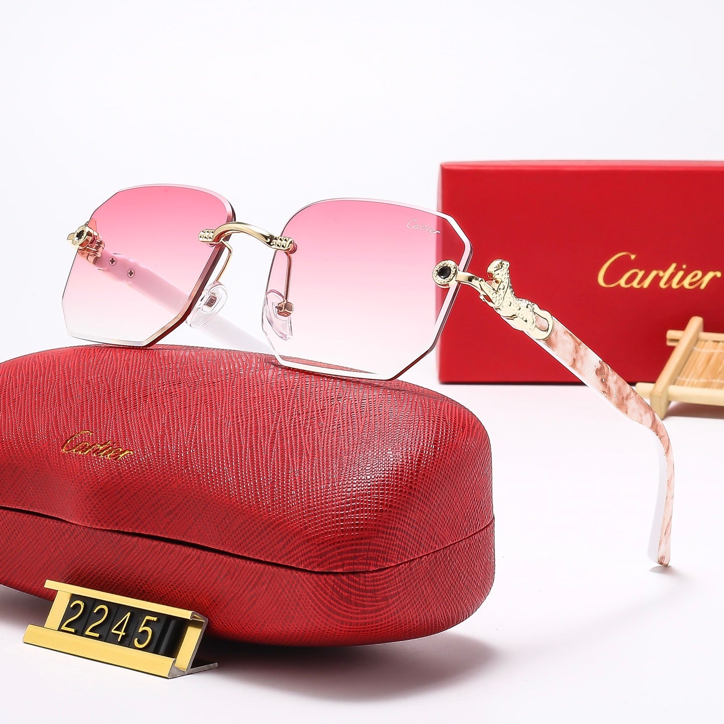 7 Colors Fashion  frameless square Sunglasses  2245