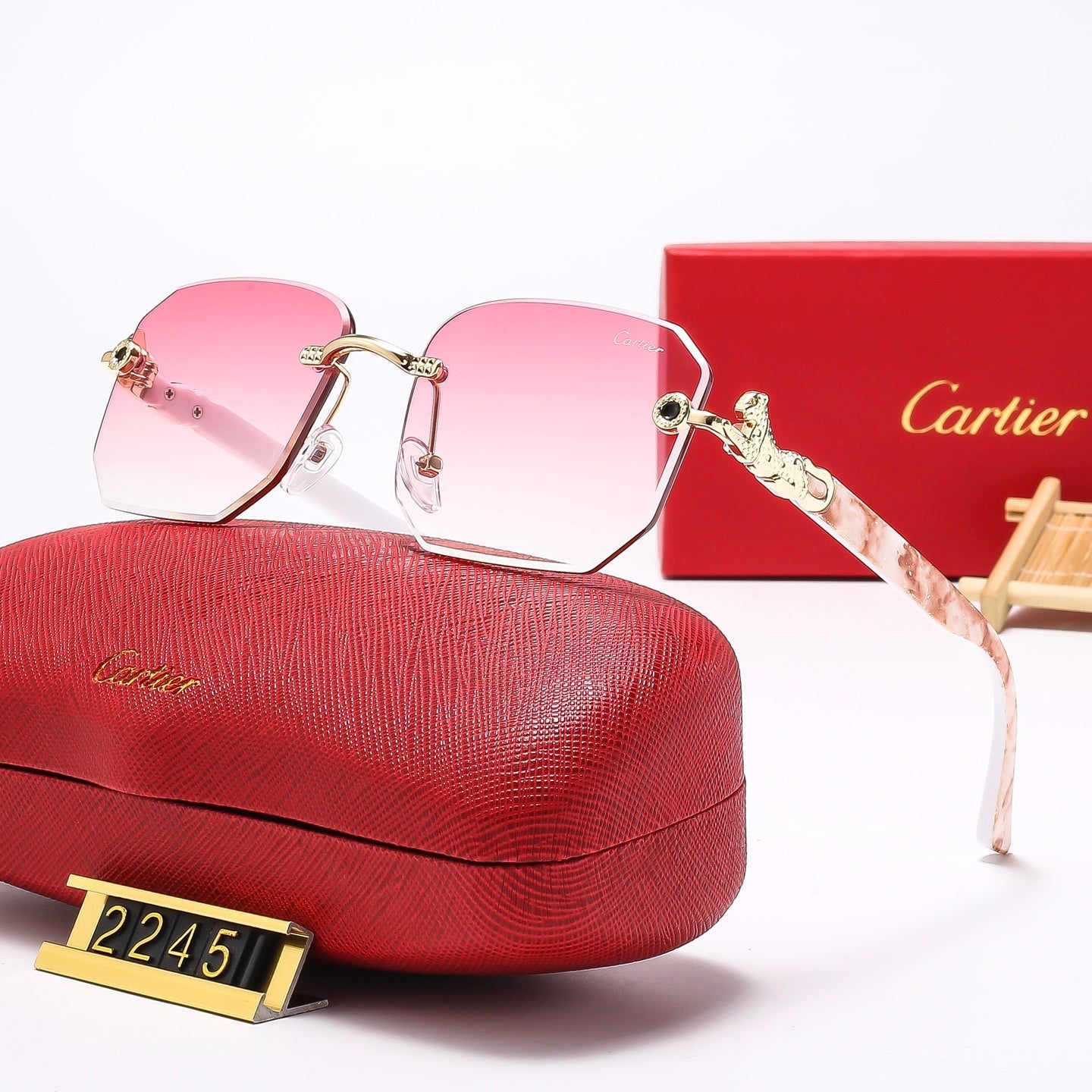 7 Colors Fashion  frameless square Sunglasses  2245