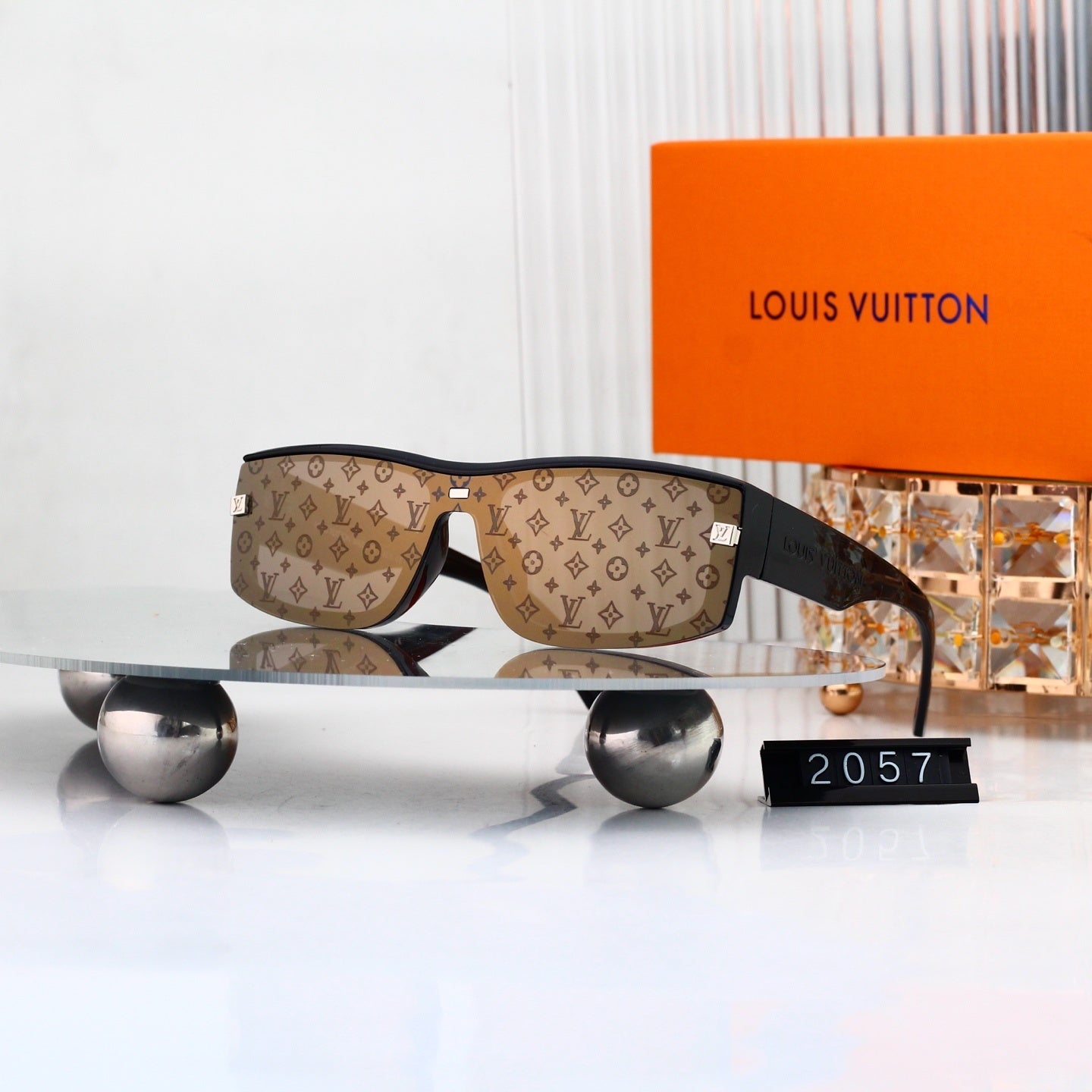 5 Colors Printed Fashion Sunglasses—2057