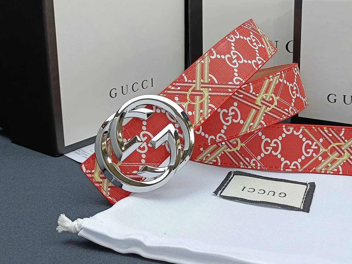 3 Colors stripe calico belt Gender: general