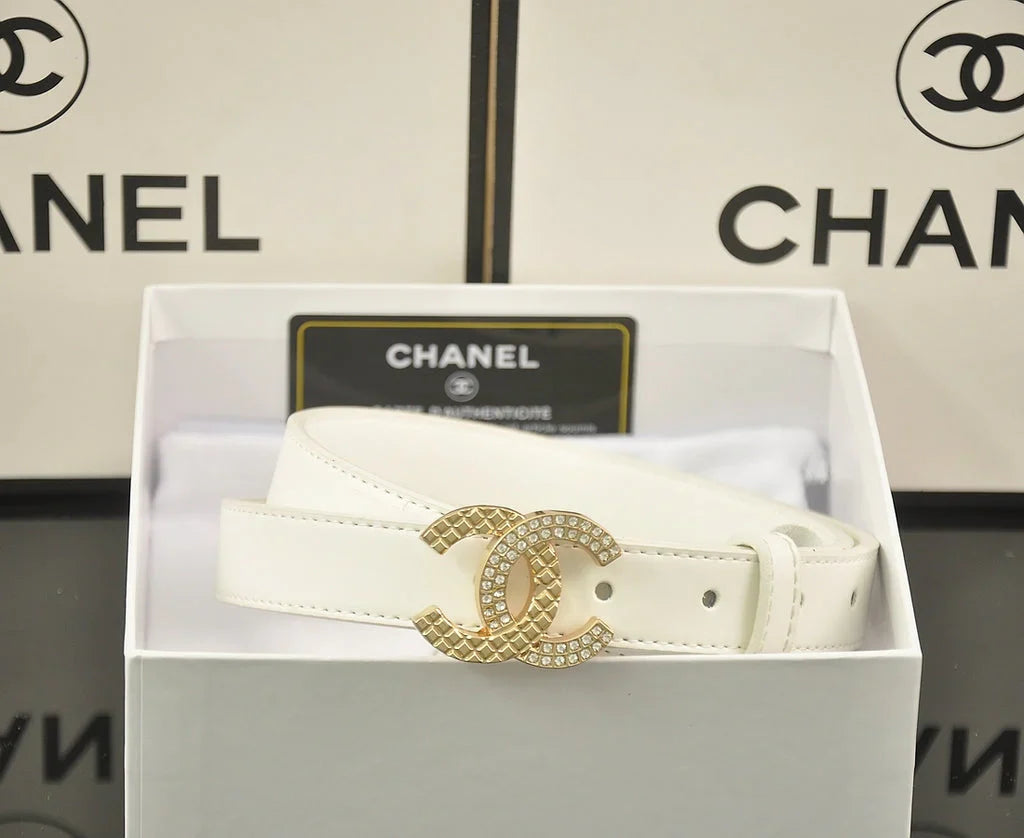 4 Colors fashion half rhinestone belt