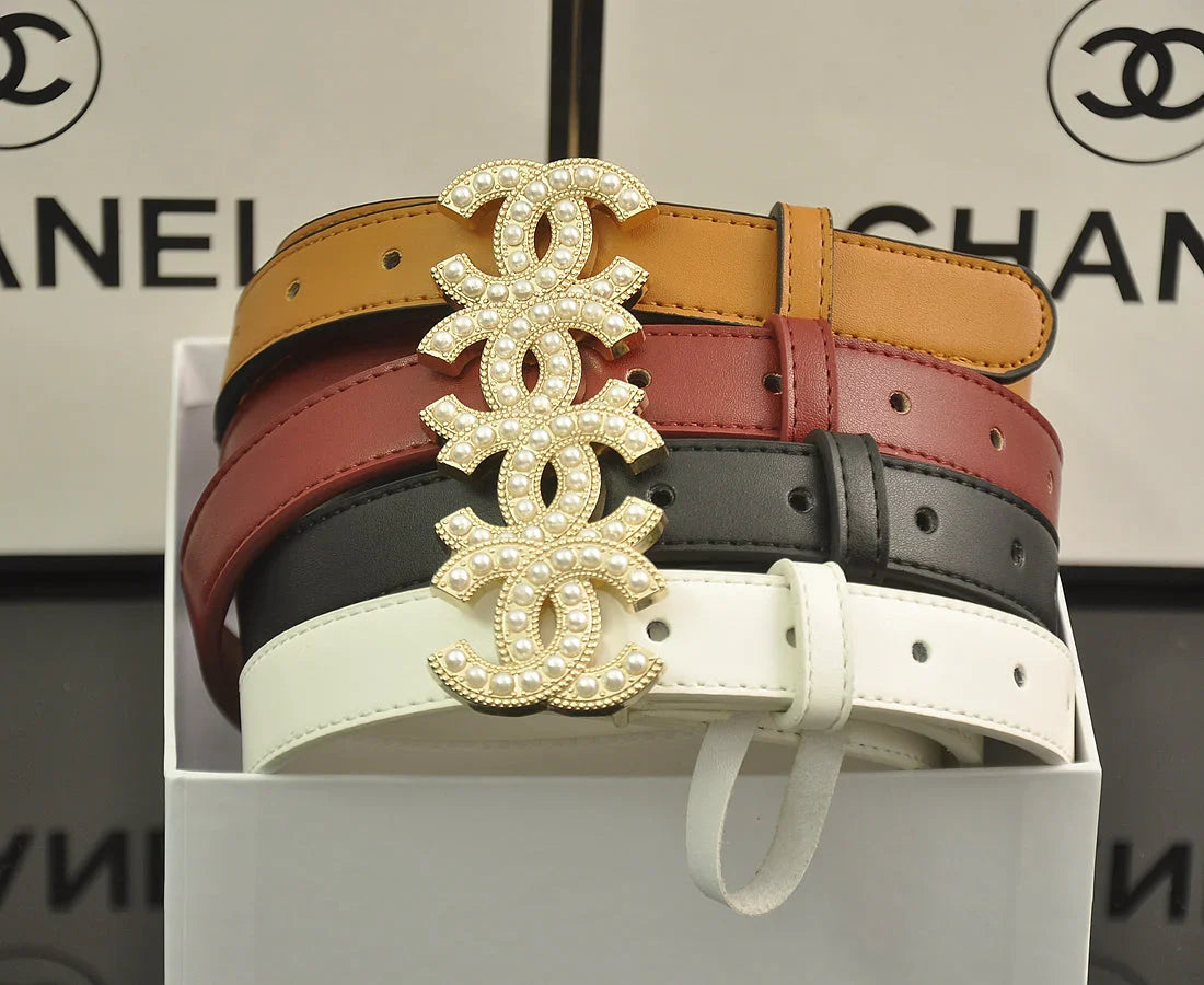 4 Colors fashion pearl belt