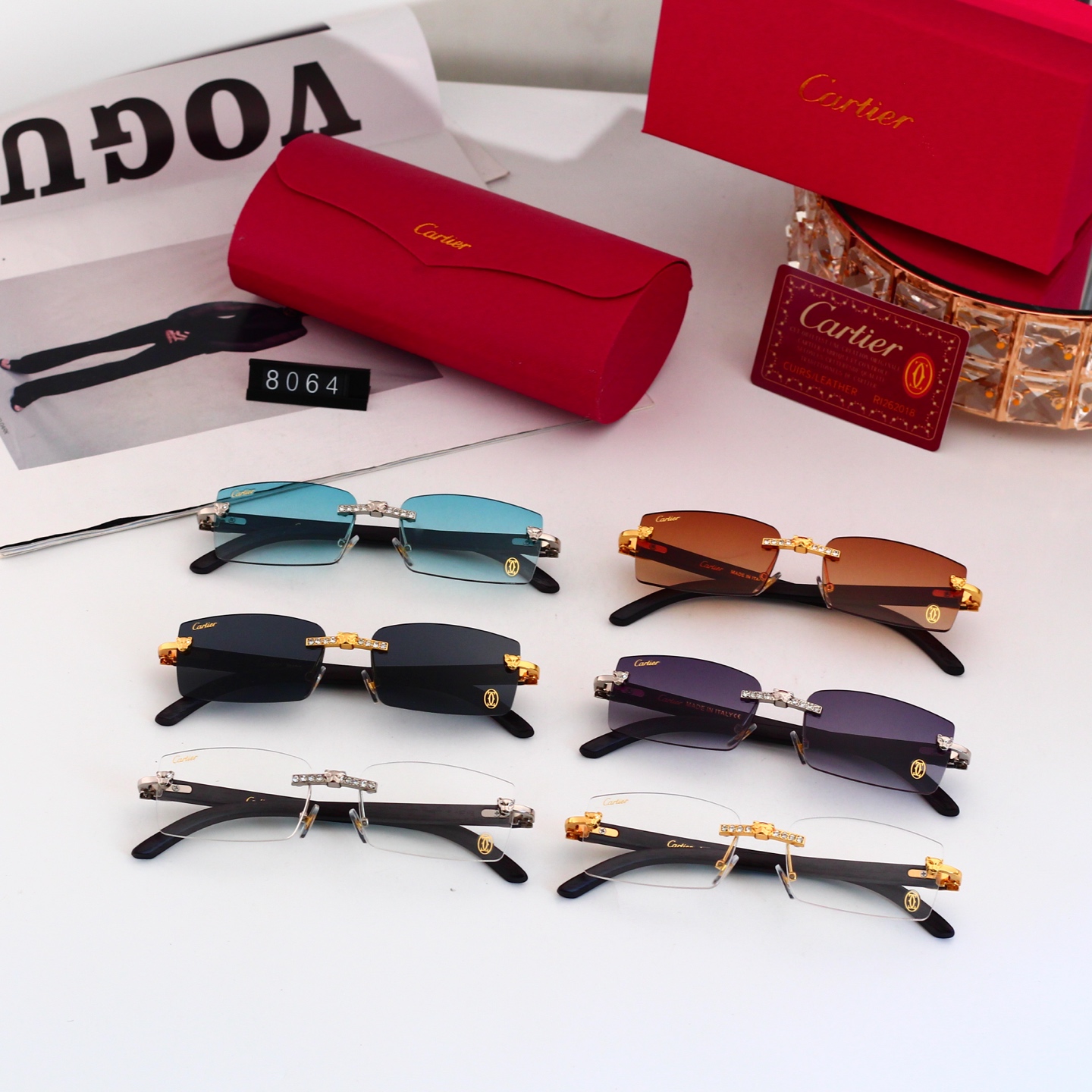 5 Colors Fashion Sunglasses 8064