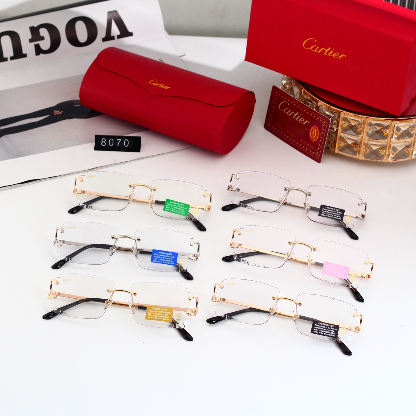 5 Colors Fashion Sunglasses 8070