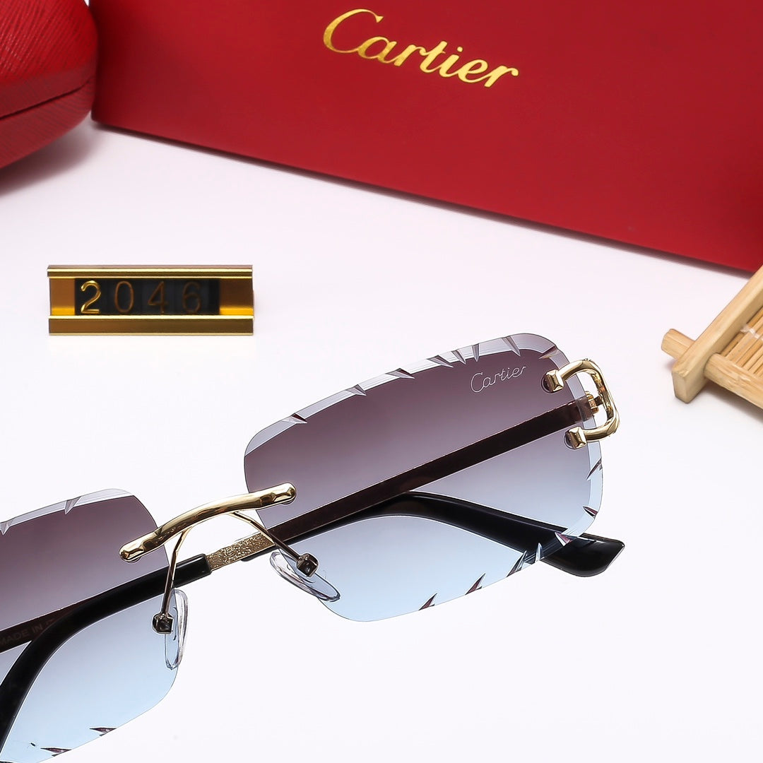 Diamond Cut 5 Colors Fashion Sunglasses—2044