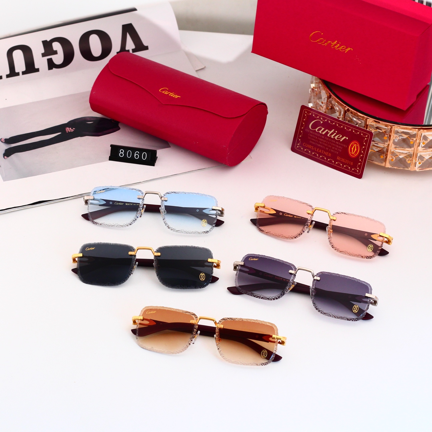 5 Colors Fashion Sunglasses 8060