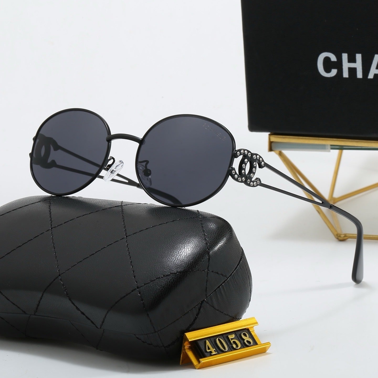 Diamond Round 5 Colors Fashion Sunglasses—4058