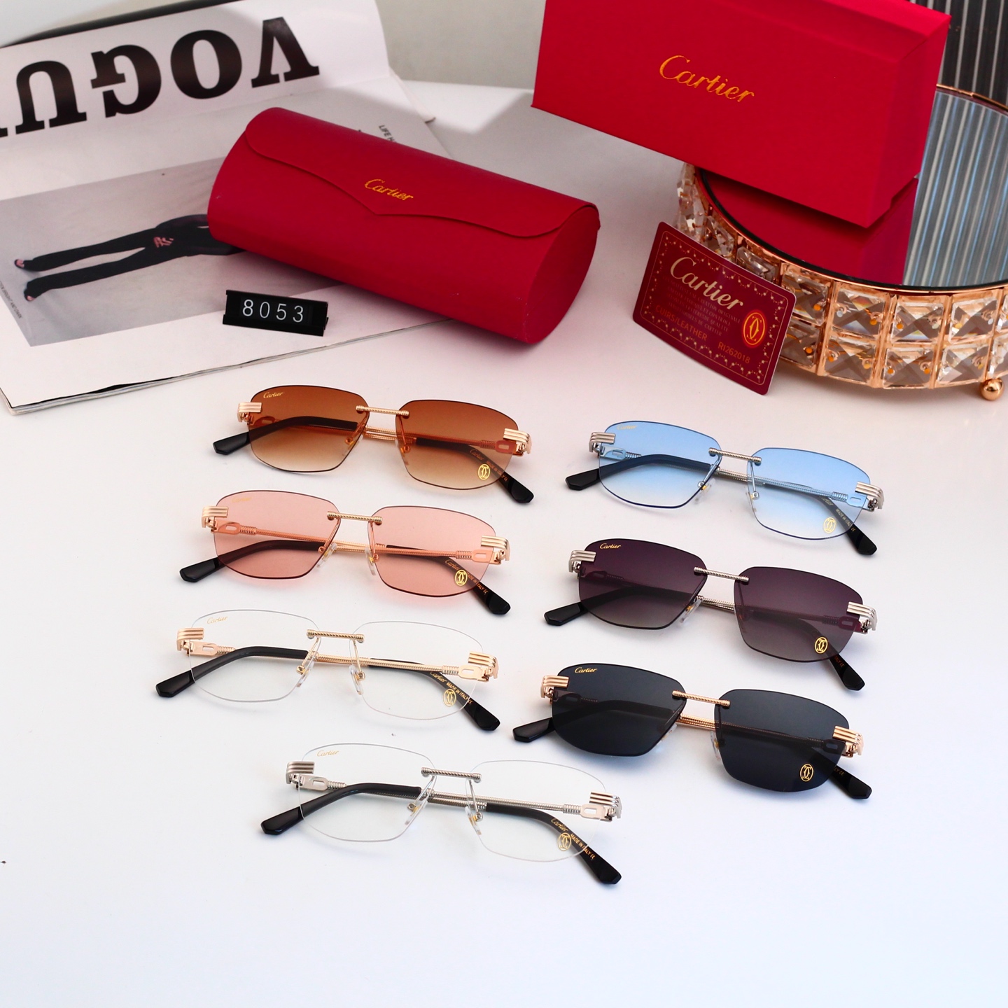5 Colors Fashion Sunglasses 8053