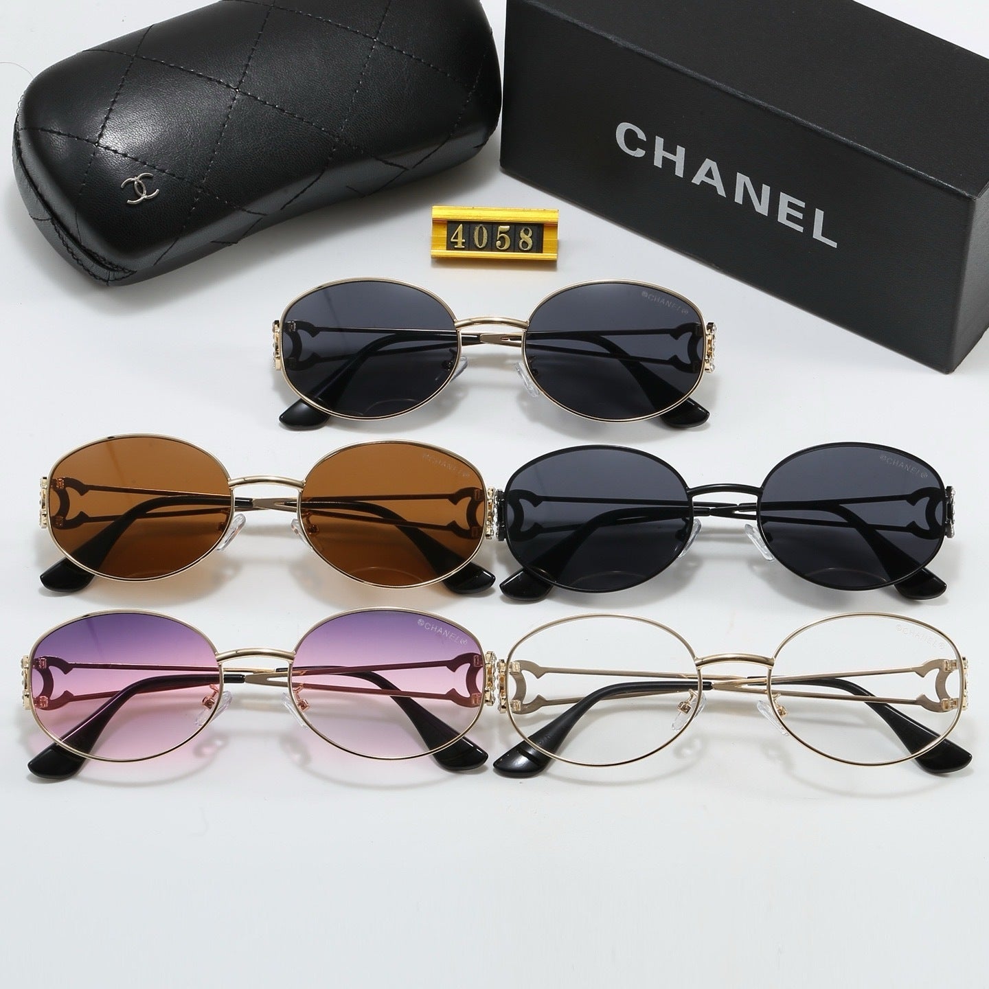 Diamond Round 5 Colors Fashion Sunglasses—4058