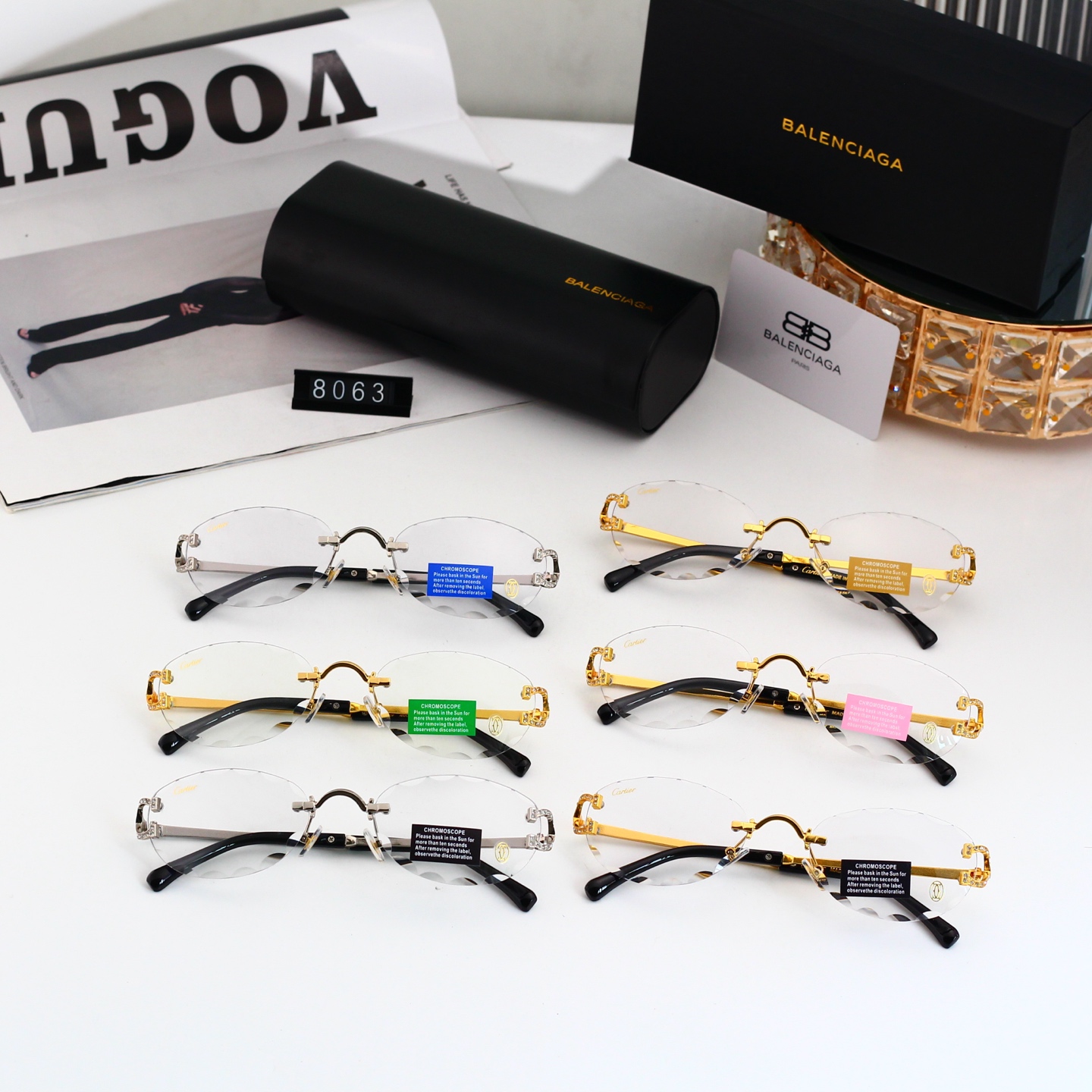 4 Colors Fashion Sunglasses 8063
