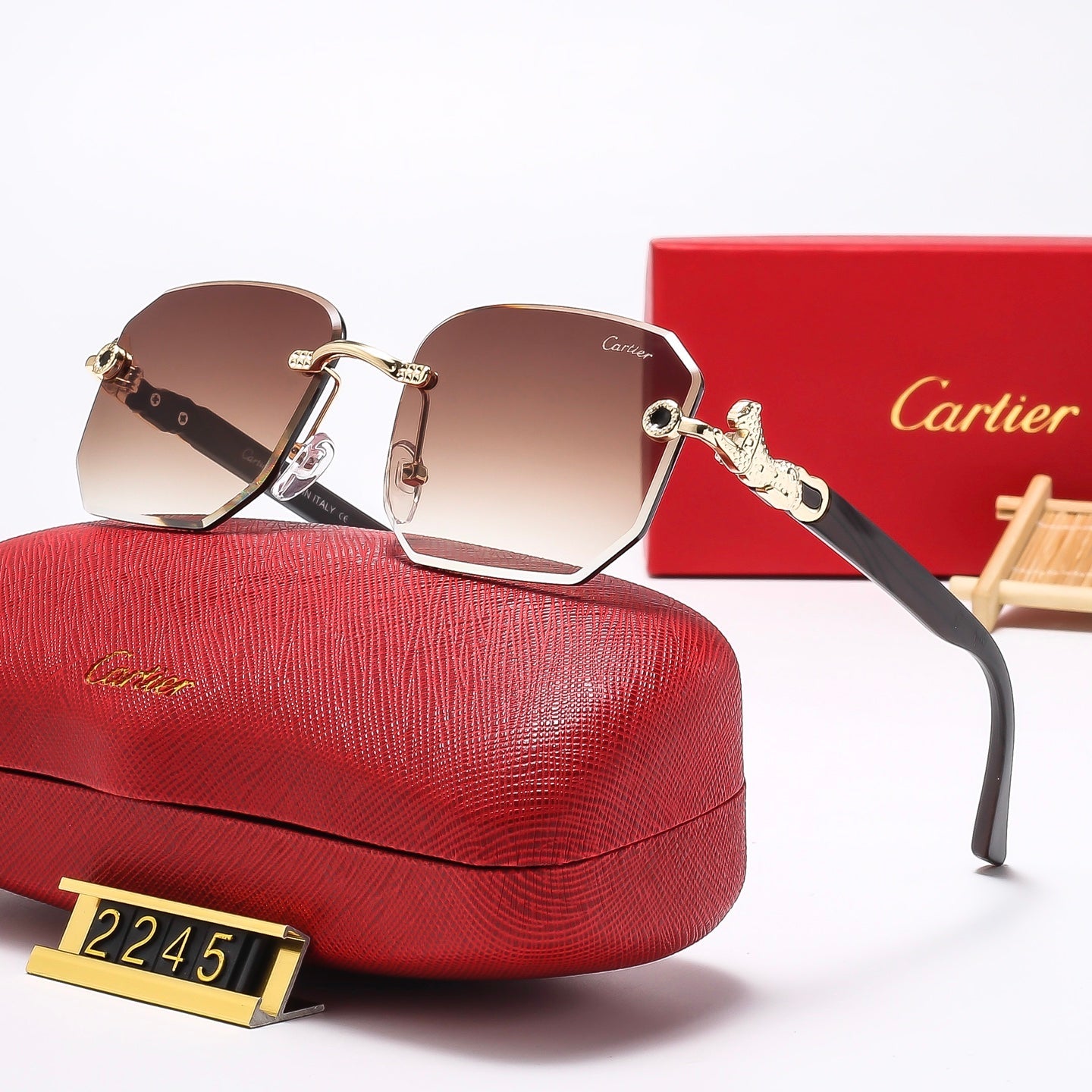 7 Colors Fashion  frameless square Sunglasses  2245