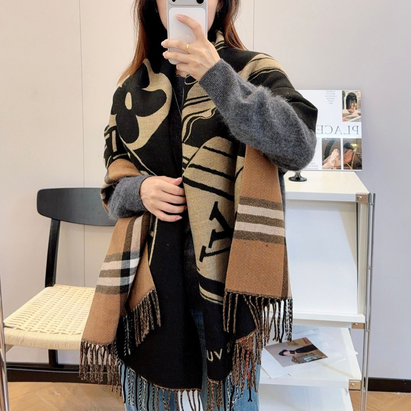 Winter Fashion Knitted Cashmere Scarf