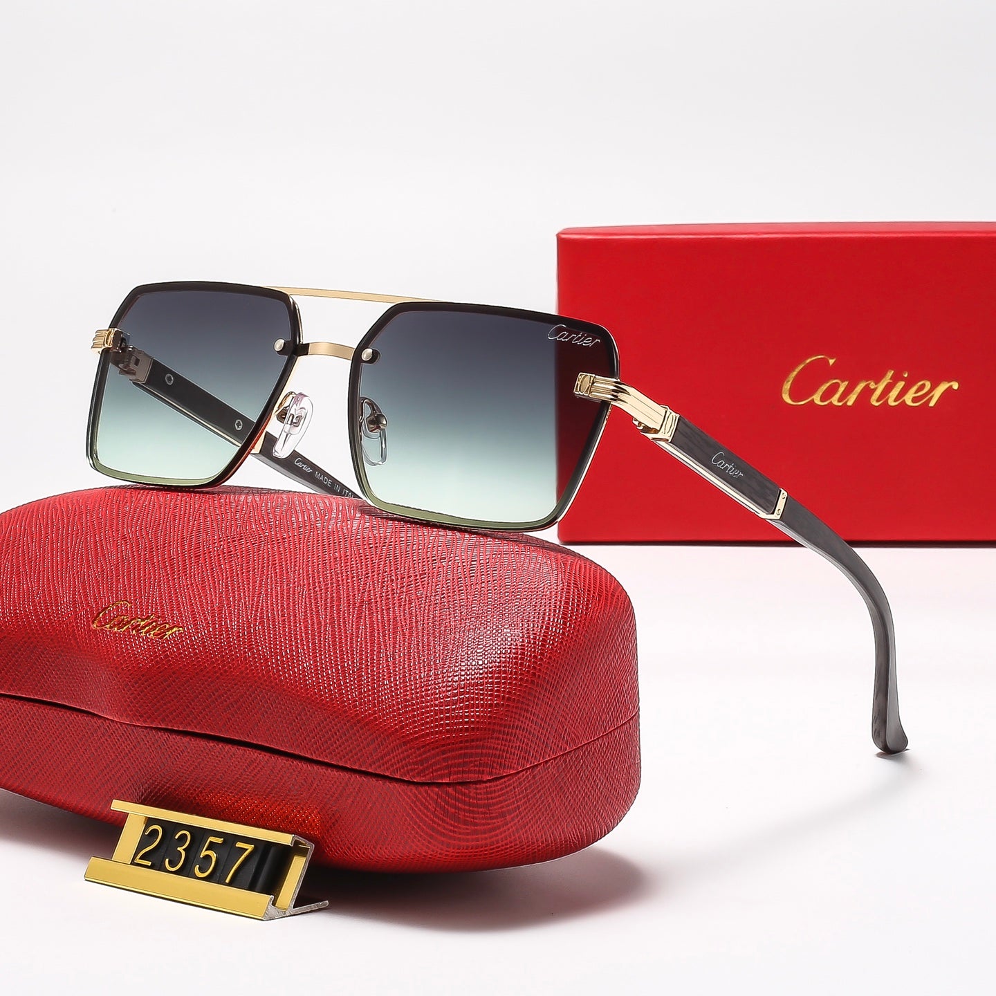 6 Colors Square mental Sunglasses—2357