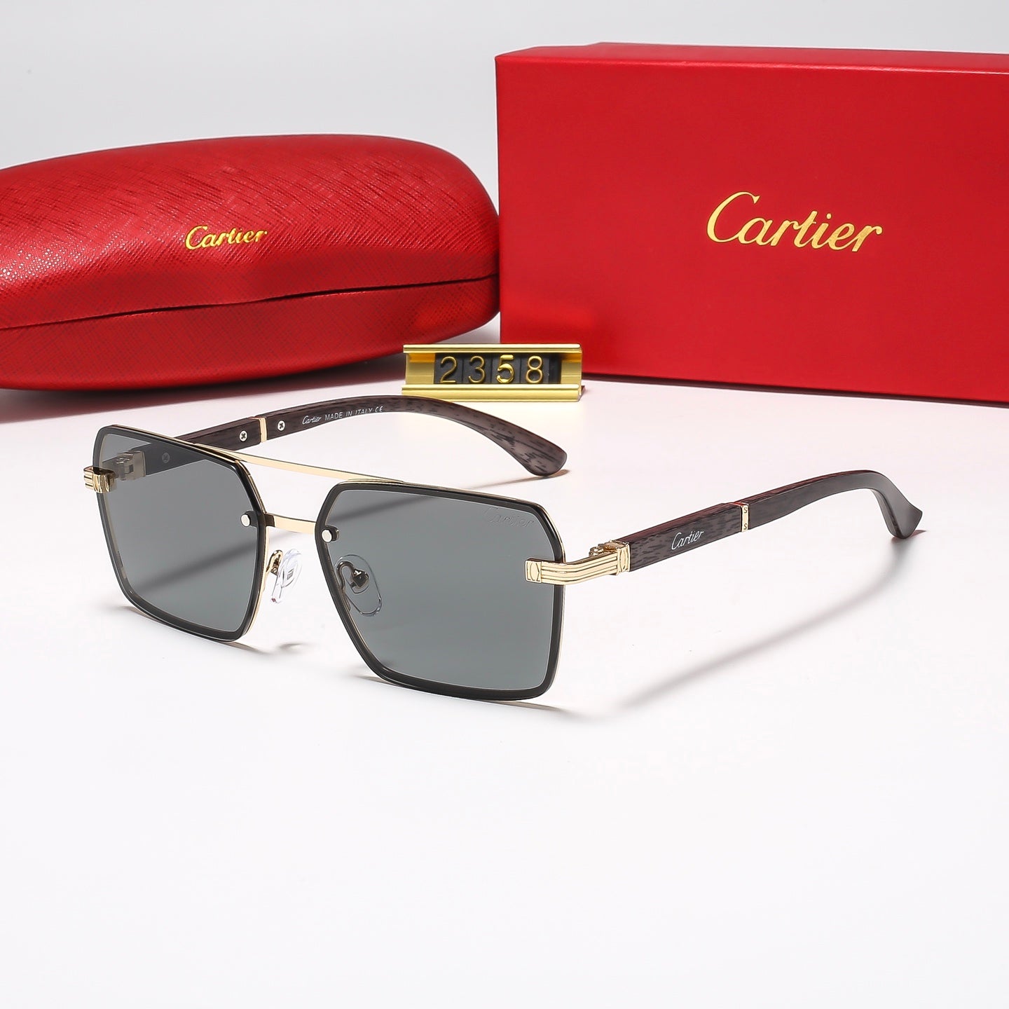 6 Colors Square mental Sunglasses—2357