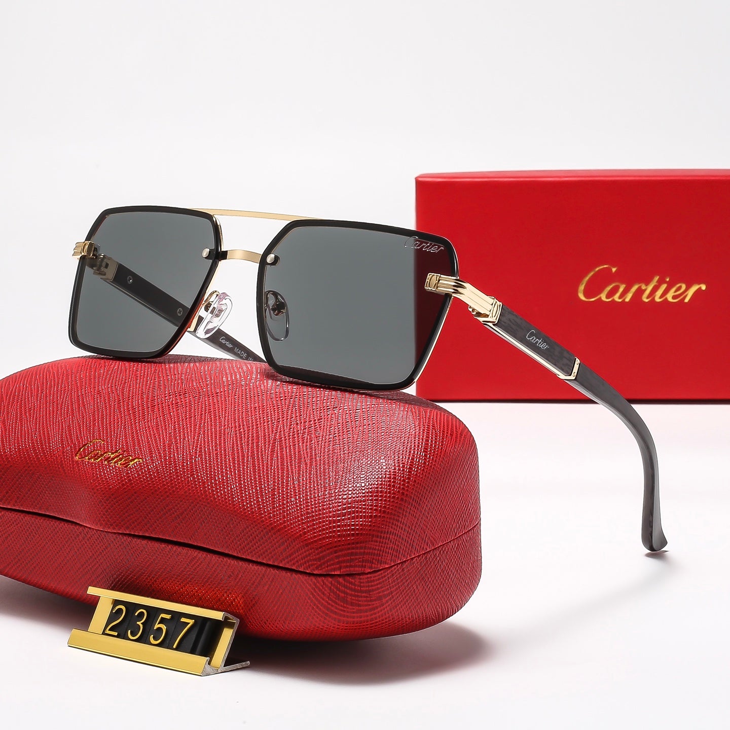 6 Colors Square mental Sunglasses—2357