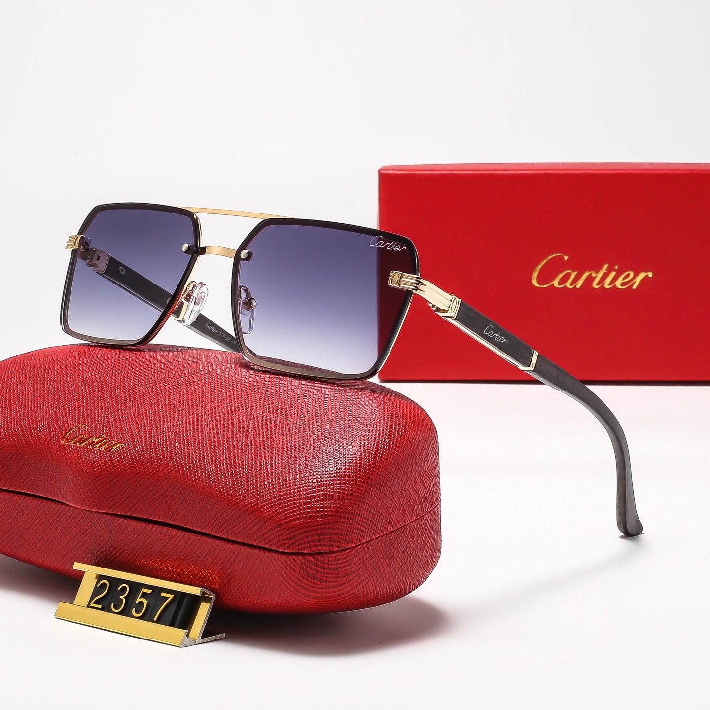 6 Colors Square mental Sunglasses—2357