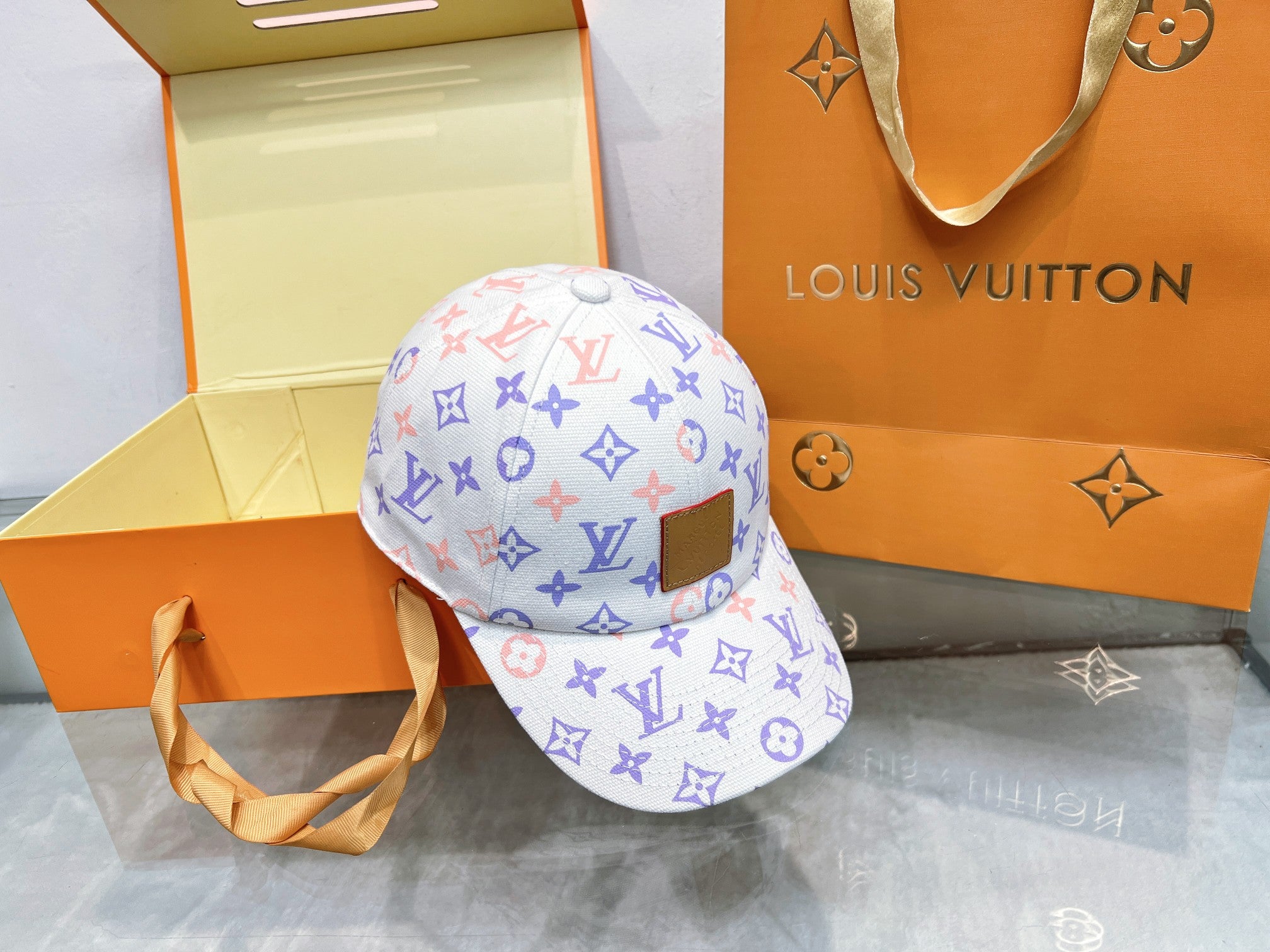 4 Colors Classic Leather Appliqué Baseball Cap