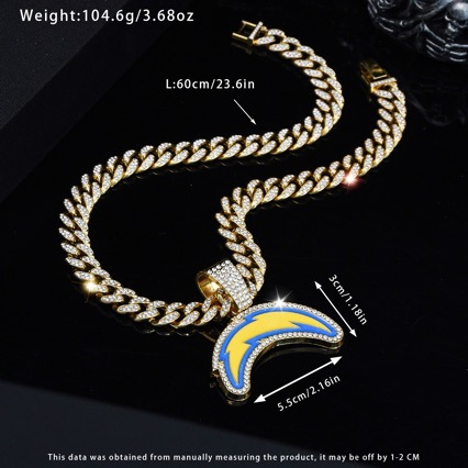 Rugby Cuban Chain Necklace 043