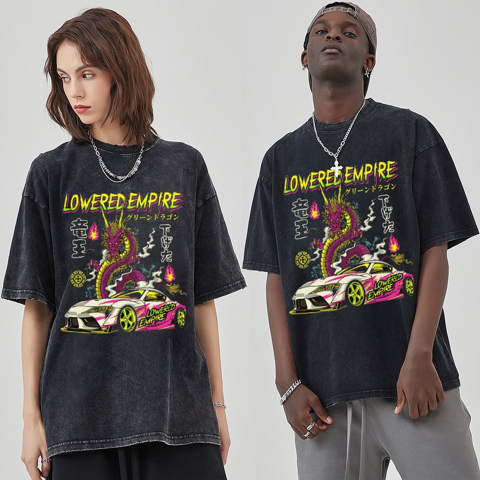 Unisex Vintage Solid Wash Denim T-Shirts 1009