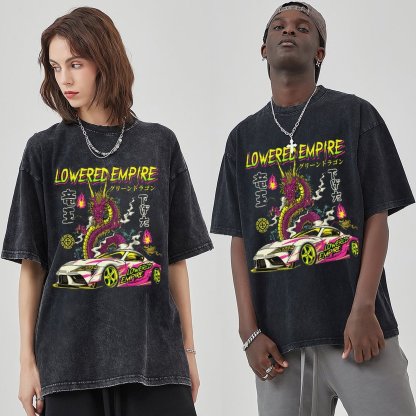 Unisex Vintage Solid Wash Denim T-Shirts 1009