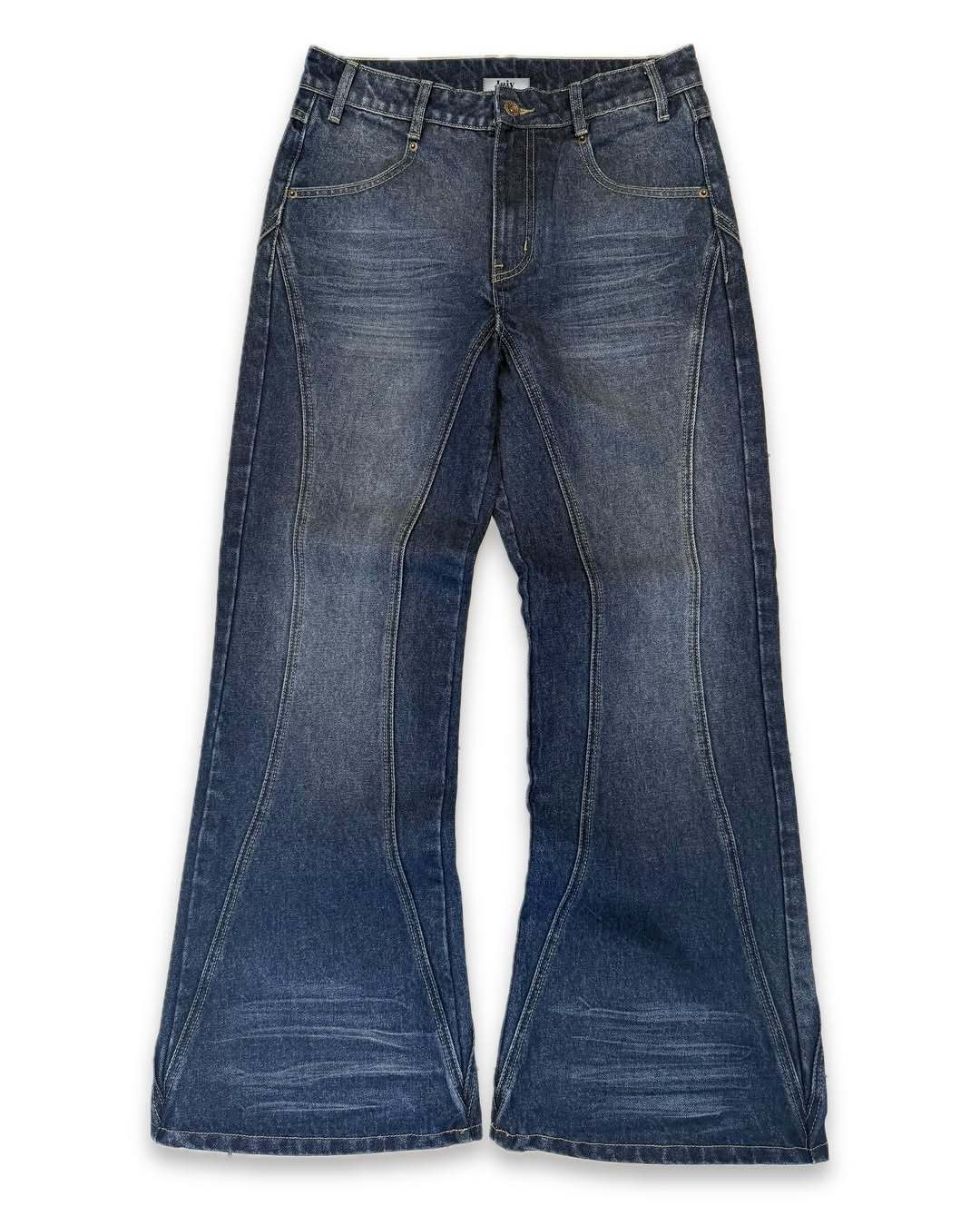 VINTAGE FLARED DENIM JEANS