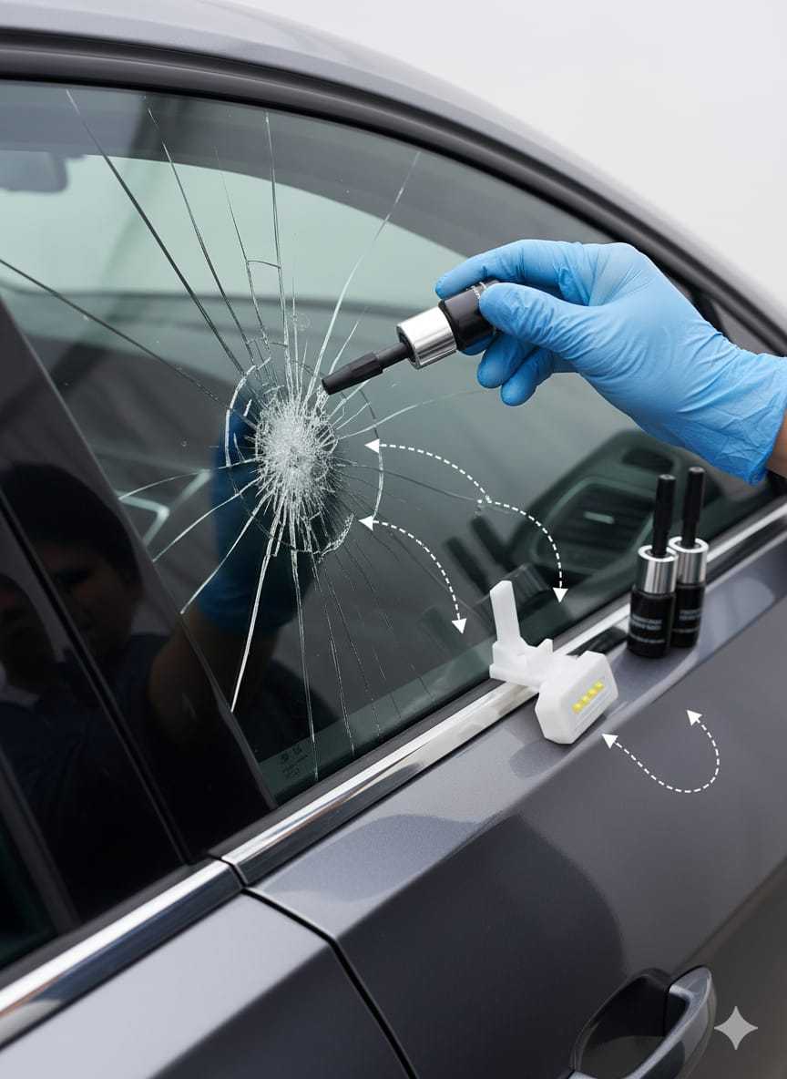 Glass Crack Nano Repair Fluid For Car Windshield – Quick, Easy, And Effective Solution To Repair Cracks