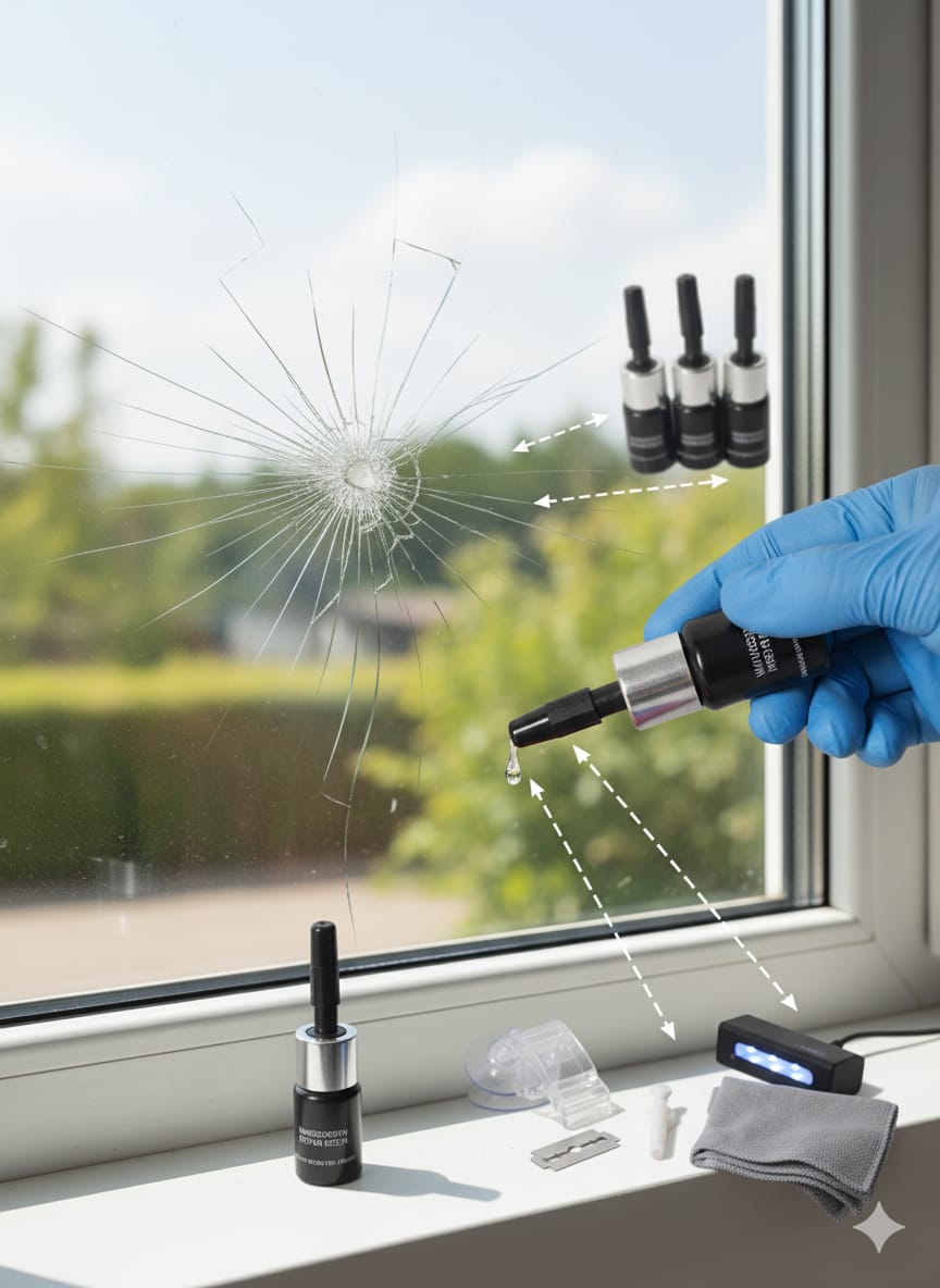 Glass Crack Nano Repair Fluid For Car Windshield – Quick, Easy, And Effective Solution To Repair Cracks