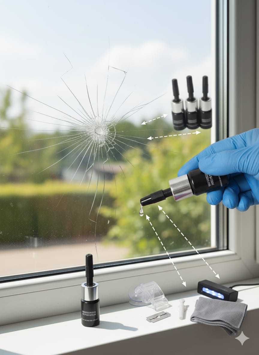 Glass Crack Nano Repair Fluid For Car Windshield – Quick, Easy, And Effective Solution To Repair Cracks