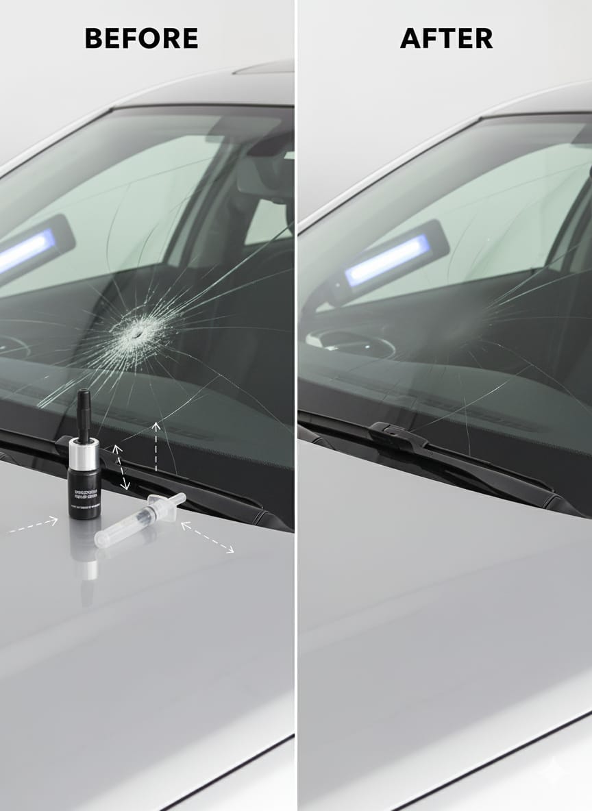 Glass Crack Nano Repair Fluid For Car Windshield – Quick, Easy, And Effective Solution To Repair Cracks