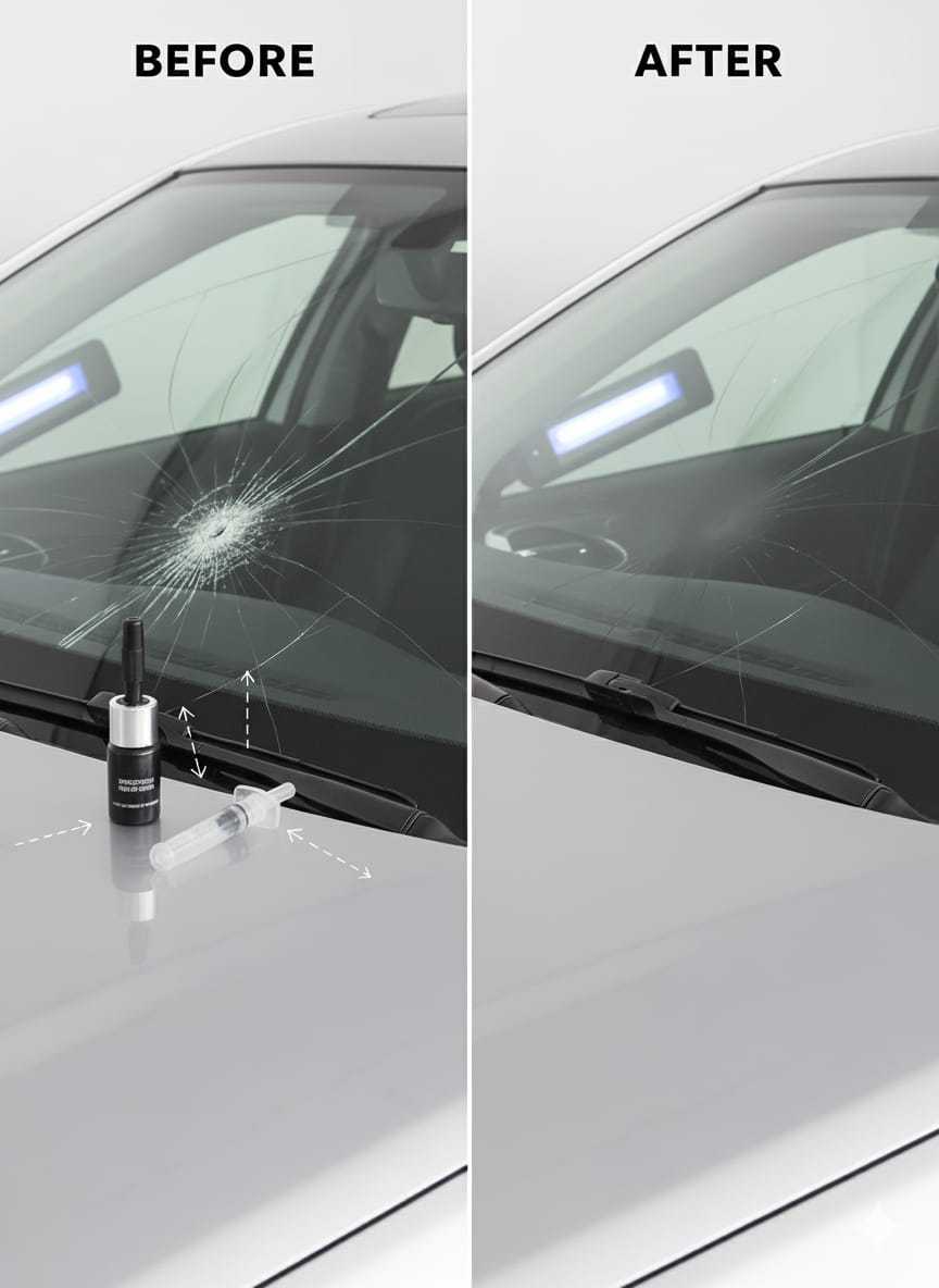 Glass Crack Nano Repair Fluid For Car Windshield – Quick, Easy, And Effective Solution To Repair Cracks