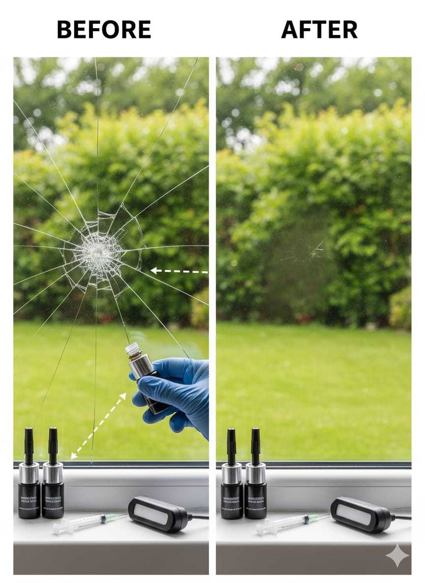 Glass Crack Nano Repair Fluid For Car Windshield – Quick, Easy, And Effective Solution To Repair Cracks