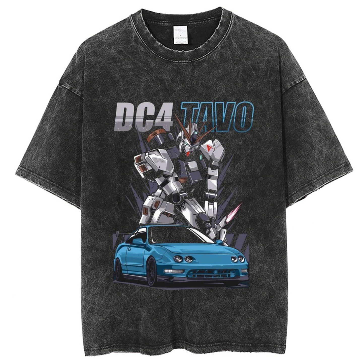 Unisex Vintage Solid Wash Denim T-Shirts 1026