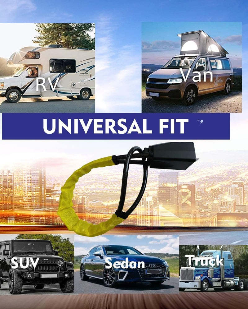 Car Seat Belt Steering Wheel Lock