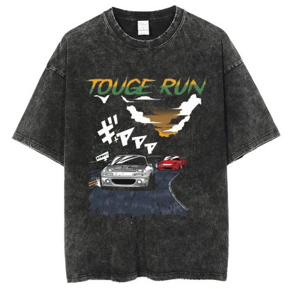 Unisex Vintage Solid Wash Denim T-Shirts 1016