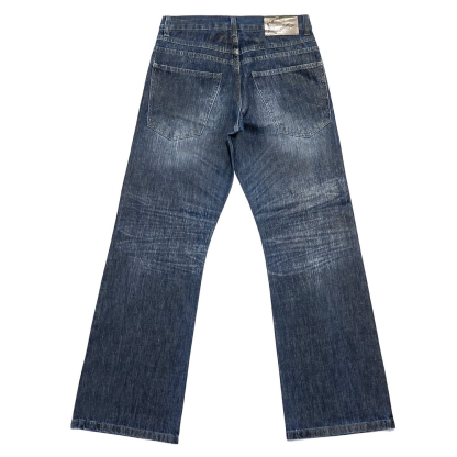 Slightly bootcut washed jeans