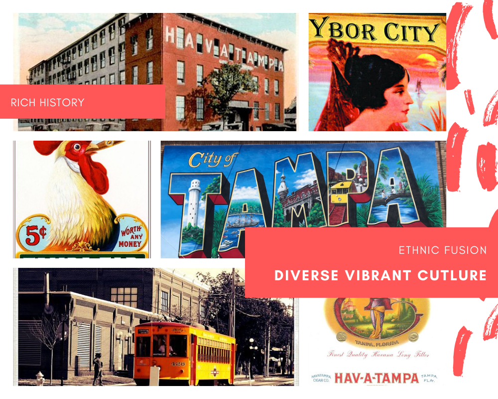 Tampa Bay Ybor City picture collage