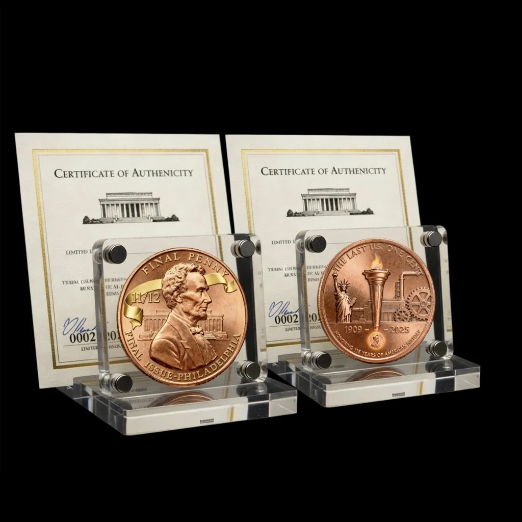 Lincoln Final Penny – 11/12 Philadelphia Mint Limited Edition Collectible Coin | Final Issue Commemorative 2025