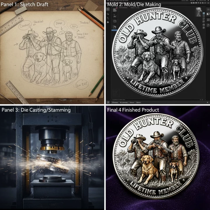 🦌Old Hunter Club: Lucky Coin & Lifetime Glory Medal