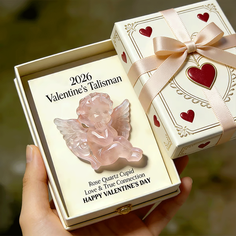 💘2026 Valentine's Talisman: Rose Quartz Cupid — A Symbol of Loving Guardian & Heartfelt Connection