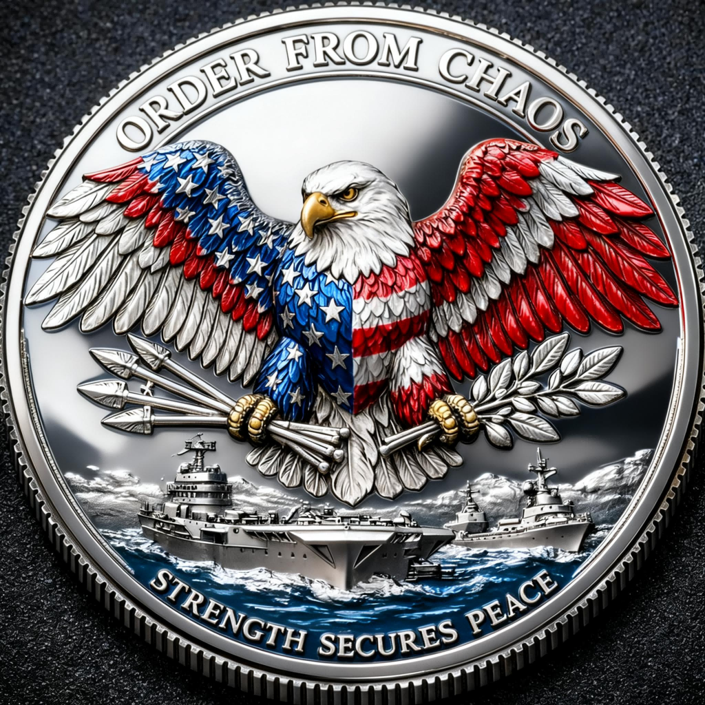 🏆Flash Sale 60% OFF -“Justice Enforced – Order From Chaos” Commemorative Coin 🇺🇸🦅