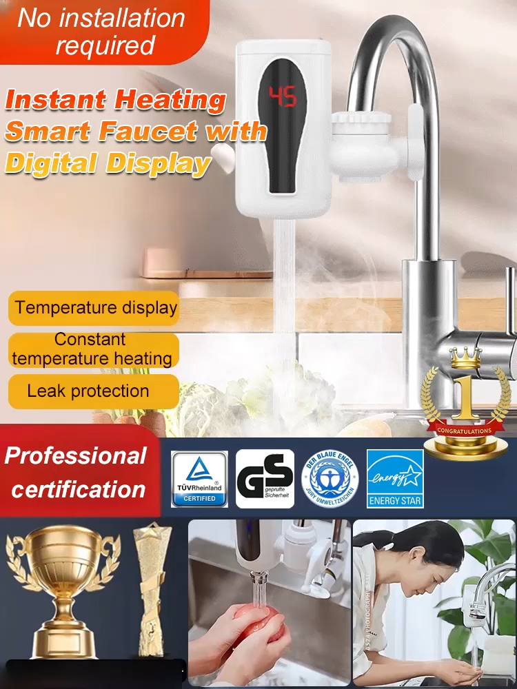 【Instant hot water】Get instant hot water in just 3 seconds—say goodbye to icy dishes and face washes forever