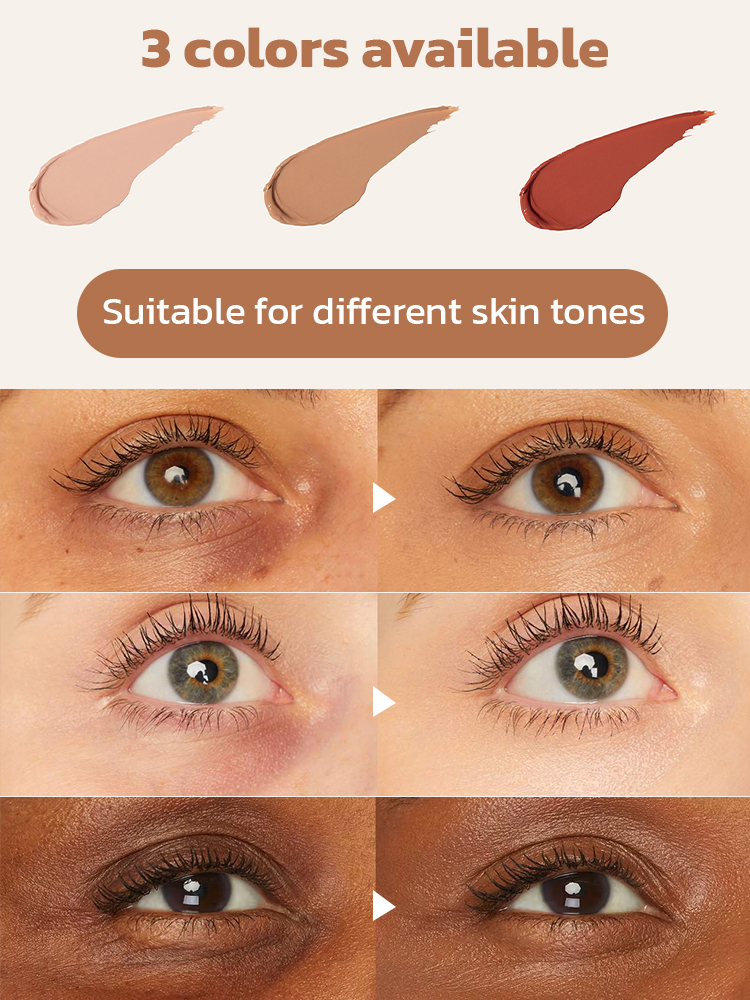 ❣️1-second concealer，Achieve a quick, radiant finish! Waterproof, sweatproof, smudge-proof.
