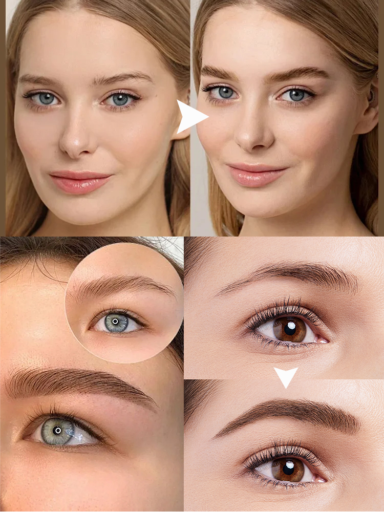 【Recommended by a senior makeup artist】7-day long-lasting perfect eyebrow makeup，Sweat-proof, waterproof, and smudge-proof, It's simple and easy to use.