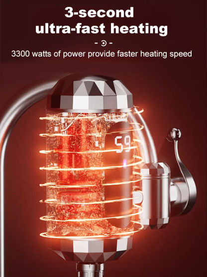 【Instant hot water】Get instant hot water in just 3 seconds—say goodbye to icy dishes and face washes forever
