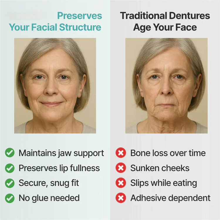 🚀【Try them FREE for 14 days—no cost, no risk!】Premium denture set，Solves all dental issues instantly，30‑year durability，Buy 1, Get 1 FREE，Click now to claim your risk‑free trial before the offer ends!