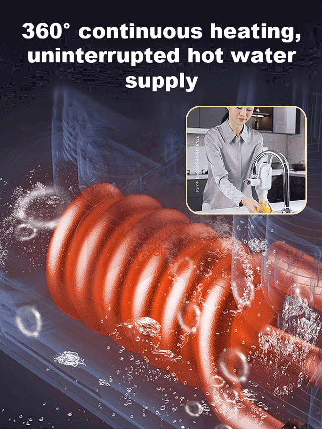 【Instant hot water】Get instant hot water in just 3 seconds—say goodbye to icy dishes and face washes forever
